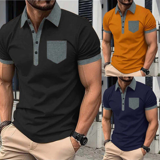 Bundle Of 3 Designer Summer Tshirt's MSDTS-07 (Mustard+Black+N.Blue)