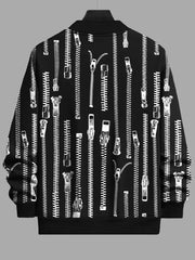 Zip Style 3D Printed Winter Zipper Jacket. MWJ-406 Zip Style 3D Printed Winter Zipper Jacket. MWJ-406