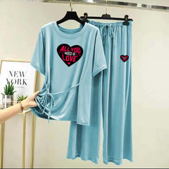 Dori-Style Big-Printed 2-Pcs Lounge And Night Wear Suit. WLW-15 Dori-Style Big-Printed 2-Pcs Lounge And Night Wear Suit. WLW-15