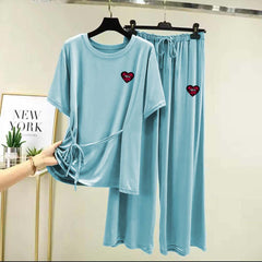 Dori-Style Logo-Printed 2-Pcs Lounge And Night Wear Suit. WLW-15 Dori-Style Logo-Printed 2-Pcs Lounge And Night Wear Suit. WLW-15