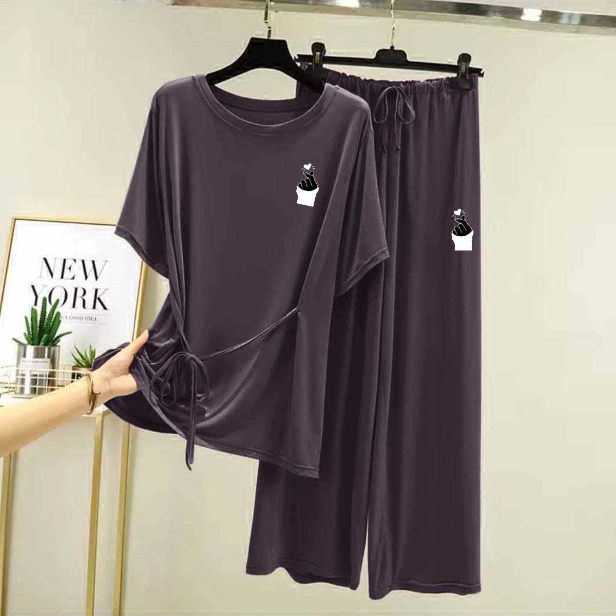 Dori-Style Logo-Printed 2-Pcs Lounge And Night Wear Suit. WLW-15