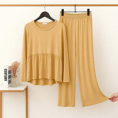 Peplum-Style 2-Pcs Lounge And Night Wear Suit. WLW-11 Peplum-Style 2-Pcs Lounge And Night Wear Suit. WLW-11