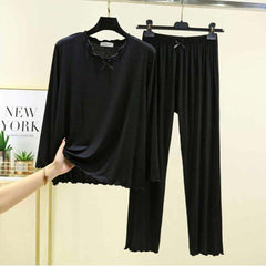 Tie Piko-Style 2-Pcs Lounge And Night Wear Suit. WLW-16 Tie Piko-Style 2-Pcs Lounge And Night Wear Suit. WLW-16