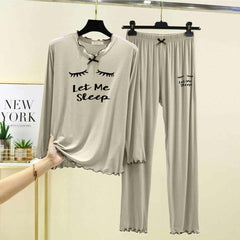 Tie Piko-Style Big-Printed 2-Pcs Lounge And Night Wear Suit. WLW-16 Tie Piko-Style Big-Printed 2-Pcs Lounge And Night Wear Suit. WLW-16