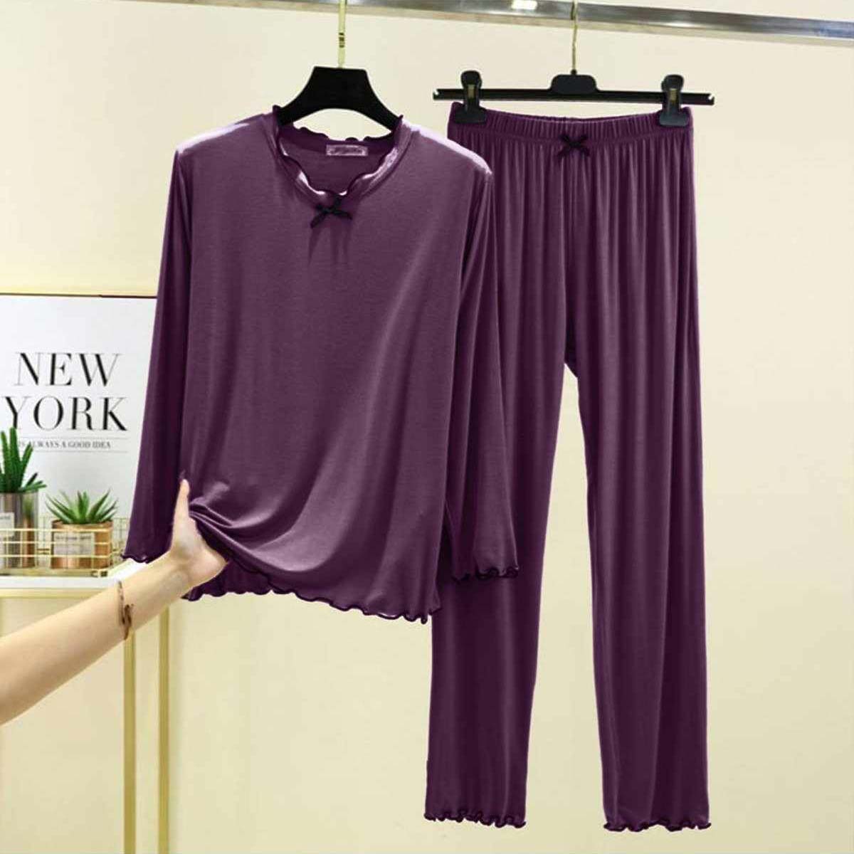 Tie Piko-Style 2-Pcs Lounge And Night Wear Suit. WLW-16