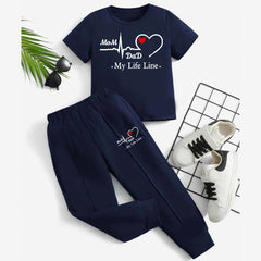 MD Life-Line Kids Trouser Pintex Style 2-Pcs Summer Suit. (HTS+TR) MD Life-Line Kids Trouser Pintex Style 2-Pcs Summer Suit. (HTS+TR)