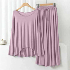 Plazo-Style 2-Pcs Lounge And Night Wear Suit. WLW-08 Plazo-Style 2-Pcs Lounge And Night Wear Suit. WLW-08