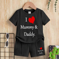 I Love D+M Kids Pintex Style 2-Pcs Summer Suit. (HTS+SH) I Love D+M Kids Pintex Style 2-Pcs Summer Suit. (HTS+SH)