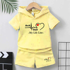 MD Life-Line Kids Hooded Style 2-Pcs Summer Suit. (HOTS+SH) MD Life-Line Kids Hooded Style 2-Pcs Summer Suit. (HOTS+SH)