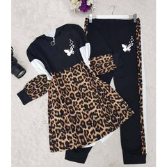 Butterfly Cheetah Style Turkish 2-Pcs Winter Tracksuit. Butterfly Cheetah Style Turkish 2-Pcs Winter Tracksuit.
