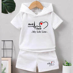 MD Life-Line Kids Hooded Style 2-Pcs Summer Suit. (HOTS+SH) MD Life-Line Kids Hooded Style 2-Pcs Summer Suit. (HOTS+SH)