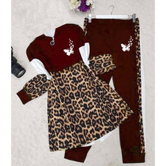 Butterfly Cheetah Style Turkish 2-Pcs Winter Tracksuit. Butterfly Cheetah Style Turkish 2-Pcs Winter Tracksuit.