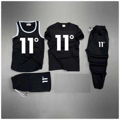 Black 11-Degree Printed Bundle Of 4 Dry-Fit Complete Summer Deal. Black 11-Degree Printed Bundle Of 4 Dry-Fit Complete Summer Deal.