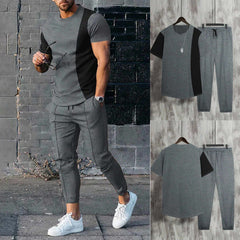 Contrast Patch-Work Pintex Style 2-Pcs Summer Suit. Contrast Patch-Work Pintex Style 2-Pcs Summer Suit.