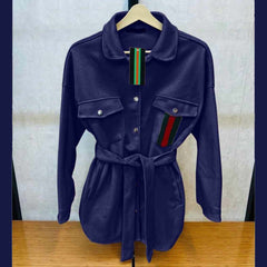 Collar Style 4-Pocket Long Winter Fleece Coat. WCC-02 Collar Style 4-Pocket Long Winter Fleece Coat. WCC-02
