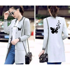 Butterfly Baseball Button Style Long Winter Upper. Butterfly Baseball Button Style Long Winter Upper.