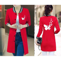 Butterfly Baseball Button Style Long Winter Upper. Butterfly Baseball Button Style Long Winter Upper.