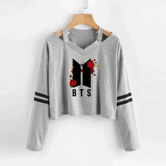 Bundle Of 3 H-Grey Short Length V-Neck Full-Sleeve Printed Tee. D5 Bundle Of 3 H-Grey Short Length V-Neck Full-Sleeve Printed Tee. D5