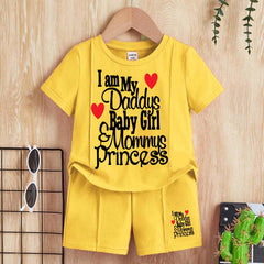 I Love DBG & MP Kids Pintex Style 2-Pcs Summer Suit. (HTS+SH) I Love DBG & MP Kids Pintex Style 2-Pcs Summer Suit. (HTS+SH)