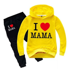 I Love MAMA Kids Hoodie Style 2-Pcs Winter Tracksuit I Love MAMA Kids Hoodie Style 2-Pcs Winter Tracksuit