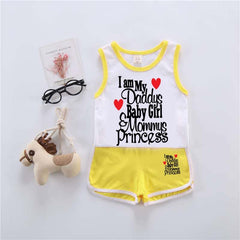 I Love DBG & MP Kids Sando Style 2-Pcs Summer Suit. (SD+SH) I Love DBG & MP Kids Sando Style 2-Pcs Summer Suit. (SD+SH)