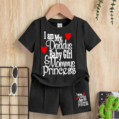 I Love DBG & MP Kids Pintex Style 2-Pcs Summer Suit. (HTS+SH) I Love DBG & MP Kids Pintex Style 2-Pcs Summer Suit. (HTS+SH)