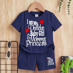 I Love DBG & MP Kids Pintex Style 2-Pcs Summer Suit. (HTS+SH) I Love DBG & MP Kids Pintex Style 2-Pcs Summer Suit. (HTS+SH)