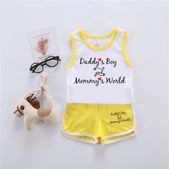 DB & MW Kids Sando Style 2-Pcs Summer Suit. (SD+SH) DB & MW Kids Sando Style 2-Pcs Summer Suit. (SD+SH)
