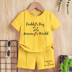 DB & MW Kids Pintex Style 2-Pcs Summer Suit. (HTS+SH) DB & MW Kids Pintex Style 2-Pcs Summer Suit. (HTS+SH)