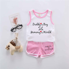 DB & MW Kids Sando Style 2-Pcs Summer Suit. (SD+SH) DB & MW Kids Sando Style 2-Pcs Summer Suit. (SD+SH)