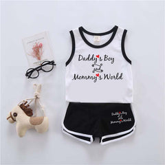 DB & MW Kids Sando Style 2-Pcs Summer Suit. (SD+SH) DB & MW Kids Sando Style 2-Pcs Summer Suit. (SD+SH)