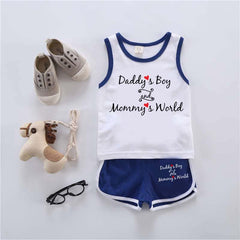 DB & MW Kids Sando Style 2-Pcs Summer Suit. (SD+SH) DB & MW Kids Sando Style 2-Pcs Summer Suit. (SD+SH)