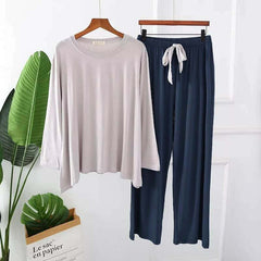 Contrast-Style 2-Pcs Lounge And Night Wear Suit. WLW-12 Contrast-Style 2-Pcs Lounge And Night Wear Suit. WLW-12