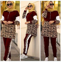 Cheetah Style Turkish 2-Pcs Winter Tracksuit. Cheetah Style Turkish 2-Pcs Winter Tracksuit.