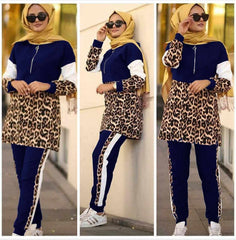 Cheetah Style Turkish 2-Pcs Winter Tracksuit. Cheetah Style Turkish 2-Pcs Winter Tracksuit.