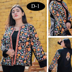 Western Stylish Fully-Embroidery Winter š„¶ Short Koti Western Stylish Fully-Embroidery Winter š„¶ Short Koti