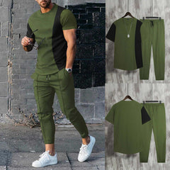 Contrast Patch-Work Pintex Style 2-Pcs Summer Suit. Contrast Patch-Work Pintex Style 2-Pcs Summer Suit.