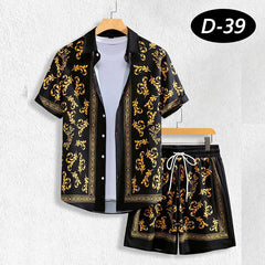 All-Over 3D Printed Premium Quality Dry-Fit 2-Pcs Summer Suit. D-39 All-Over 3D Printed Premium Quality Dry-Fit 2-Pcs Summer Suit. D-39