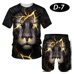 All-Over 3D Printed Premium Quality Dry-Fit 2-Pcs Summer Suit. D-07 All-Over 3D Printed Premium Quality Dry-Fit 2-Pcs Summer Suit. D-07