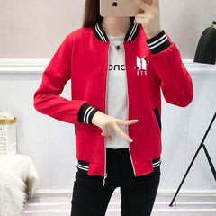 BTS Flower Baseball Winter Zipper Jacket For Her. BTS Flower Baseball Winter Zipper Jacket For Her.