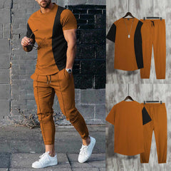 Contrast Patch-Work Pintex Style 2-Pcs Summer Suit. Contrast Patch-Work Pintex Style 2-Pcs Summer Suit.