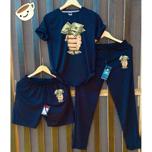 Blue Dollar Capture Bundle Of 3 Dry-Fit Premium Quality Summer Suit.