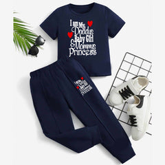 I Love DBG & MP Kids Trouser Pintex Style 2-Pcs Summer Suit. (HTS+TR) I Love DBG & MP Kids Trouser Pintex Style 2-Pcs Summer Suit. (HTS+TR)