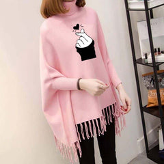 Bundle Of 2 Bat-Wing Printed Poncho And Skinny Jeans Set For Winter's. (Make Your Own Bundle) Bundle Of 2 Bat-Wing Printed Poncho And Skinny Jeans Set For Winter's. (Make Your Own Bundle)