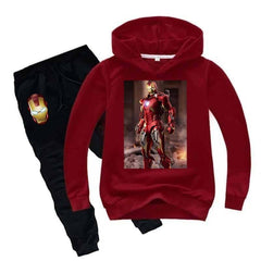 Kids Printed Iron Man Hoodie Style 2-Pcs Winter Track-Suit. Kids Printed Iron Man Hoodie Style 2-Pcs Winter Track-Suit.