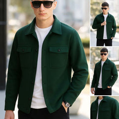 4-Pocket Collar Style Casual Fleece Winter Button Jacket. MWJ-401 4-Pocket Collar Style Casual Fleece Winter Button Jacket. MWJ-401
