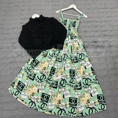 Short Koti & Printed Smoky Maxi Style Western 2-Pcs Stiched Suit. SKM-14 Short Koti & Printed Smoky Maxi Style Western 2-Pcs Stiched Suit. SKM-14