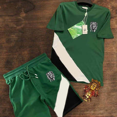 Grey Lion Cross Panel Premium Quality 2-Pcs Summer Suit. Grey Lion Cross Panel Premium Quality 2-Pcs Summer Suit.