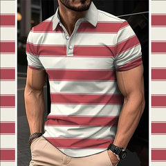 Dry-Fit 3D Stripe Printed Style Half-Sleeve Polo Summer Tshirt. MS3DP-101 Dry-Fit 3D Stripe Printed Style Half-Sleeve Polo Summer Tshirt. MS3DP-101