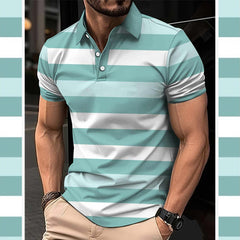 Dry-Fit 3D Stripe Printed Style Half-Sleeve Polo Summer Tshirt. MS3DP-103 Dry-Fit 3D Stripe Printed Style Half-Sleeve Polo Summer Tshirt. MS3DP-103